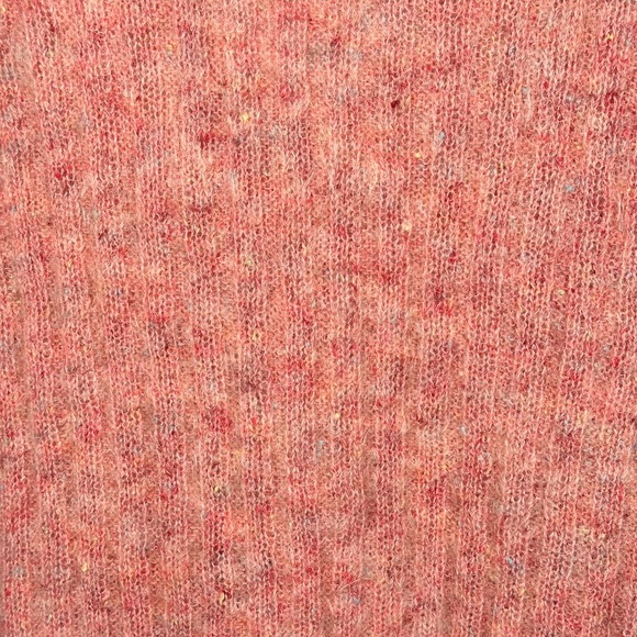 Crazy Horse womens cardigan mohair blend rib knit button front medium pink - Picture 11 of 13